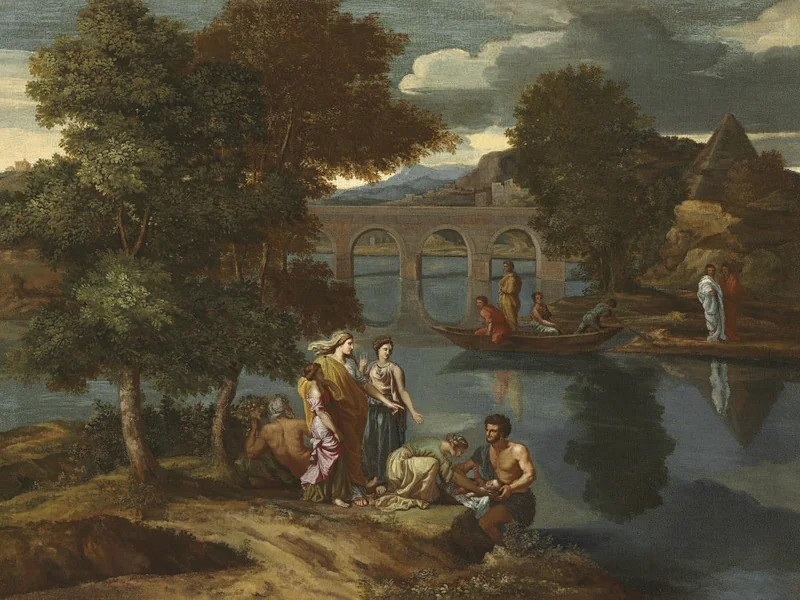 1642-Jean François Millet - Ritrovamento di Mosè